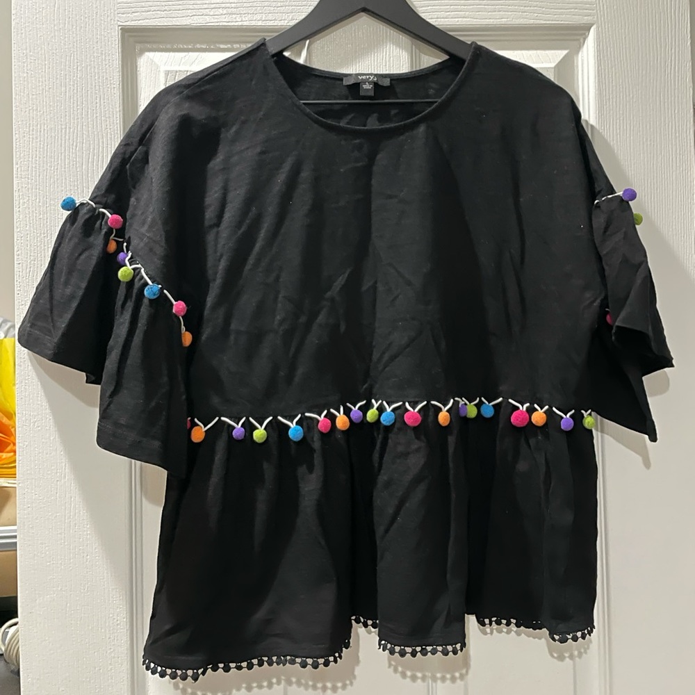 Very J festive boxy crop top